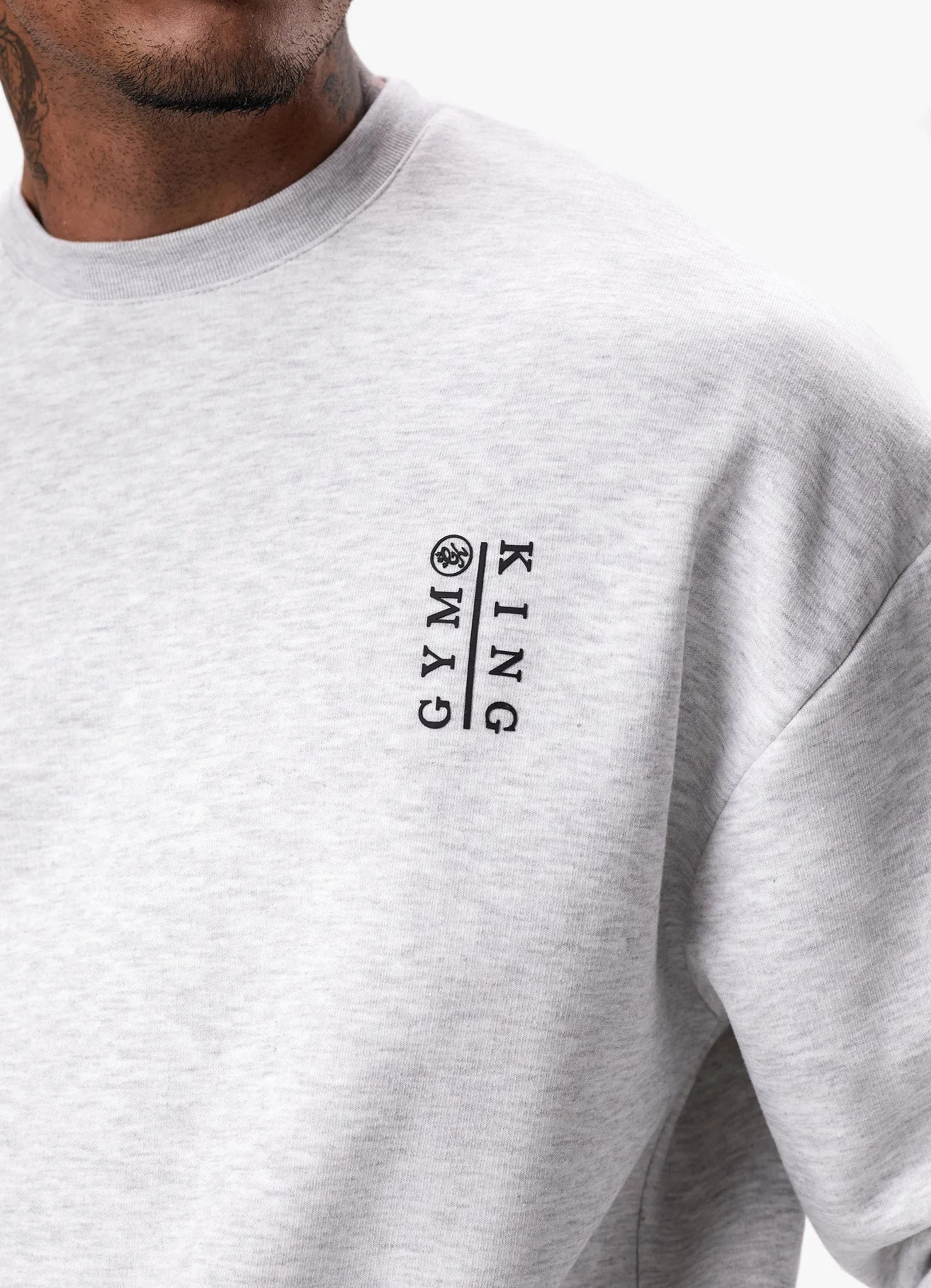 Gym King Division Crew - Snow Marl sold by The Gym King product image thumbnail 5