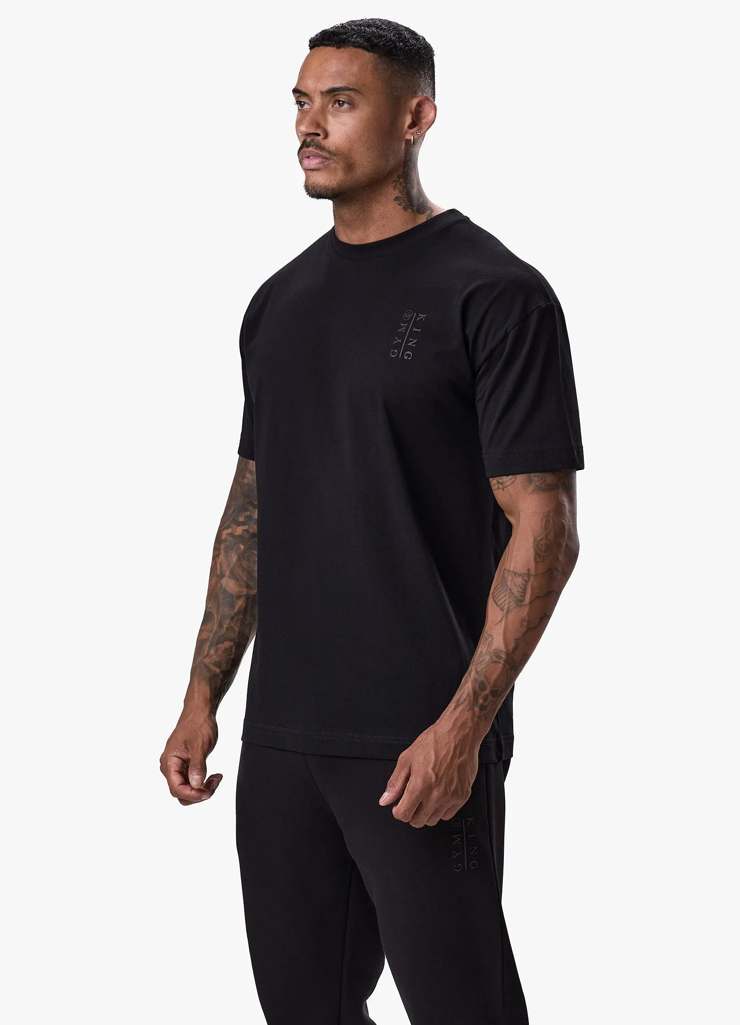 Gym King Division Tee - Black sold by The Gym King