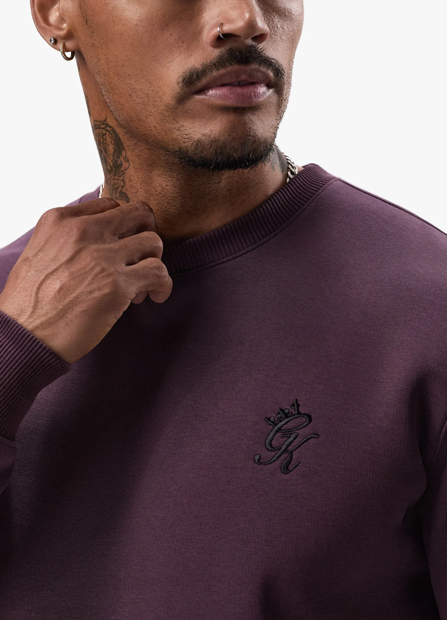 Gym King Fundamental Crew Tracksuit - Deep Plum sold by The Gym King product image thumbnail 3