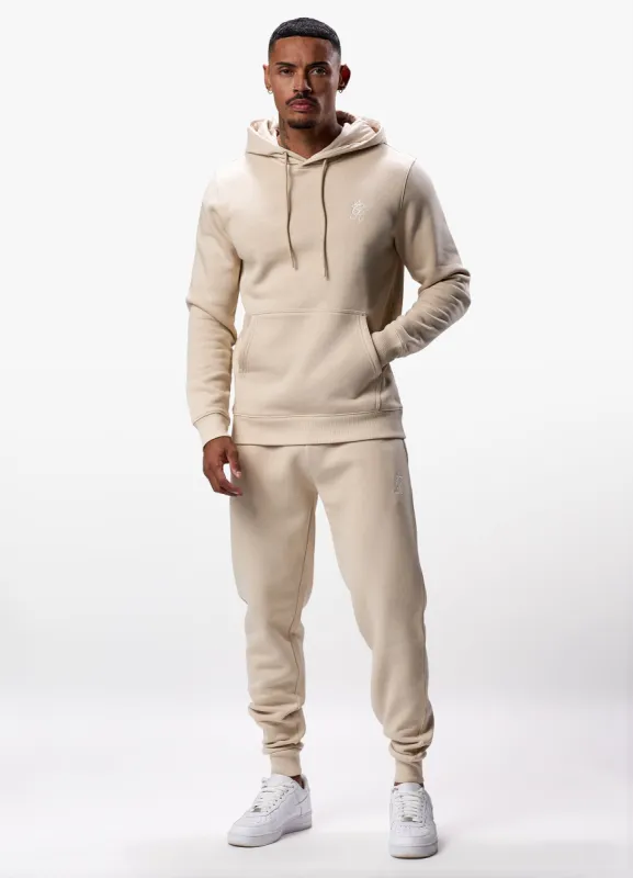 Gym King Fundamental Fleece Hood Tracksuit - Light Sand sold by The Gym King