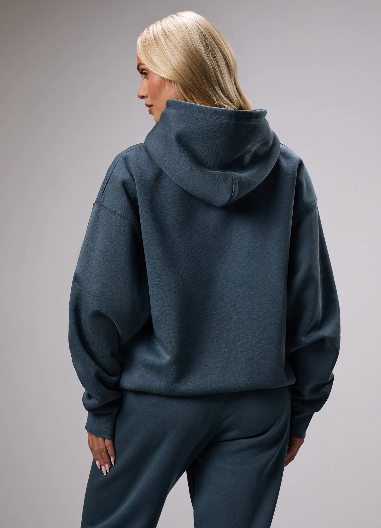 Gym King 365 Relaxed Fit Hood Tracksuit - Blue Grey sold by The Gym King product image thumbnail 4