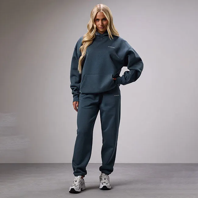 Gym King 365 Relaxed Fit Hood Tracksuit - Blue Grey sold by The Gym King product image thumbnail 2