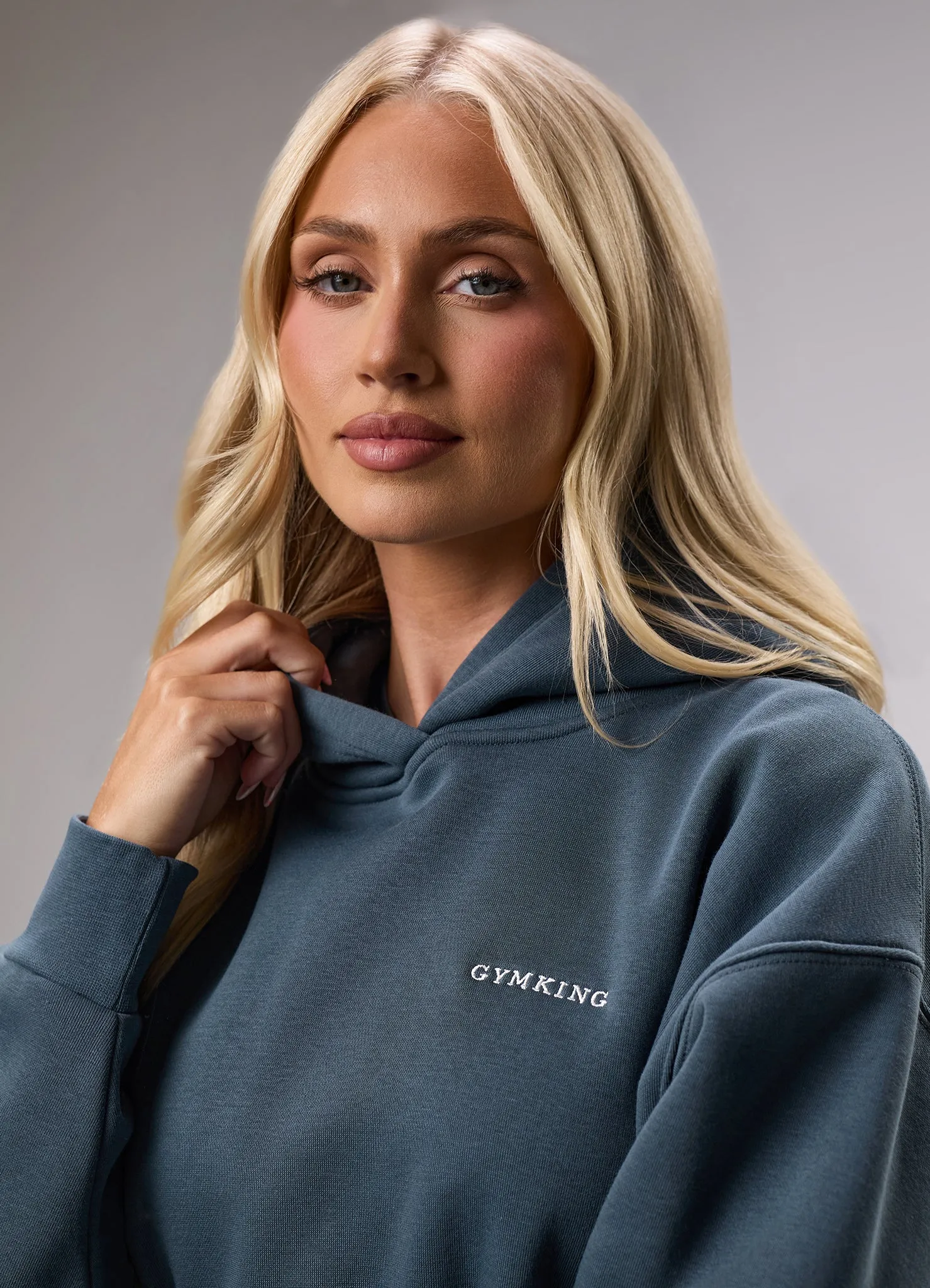 Gym King 365 Relaxed Fit Hood Tracksuit - Blue Grey sold by The Gym King product image thumbnail 5