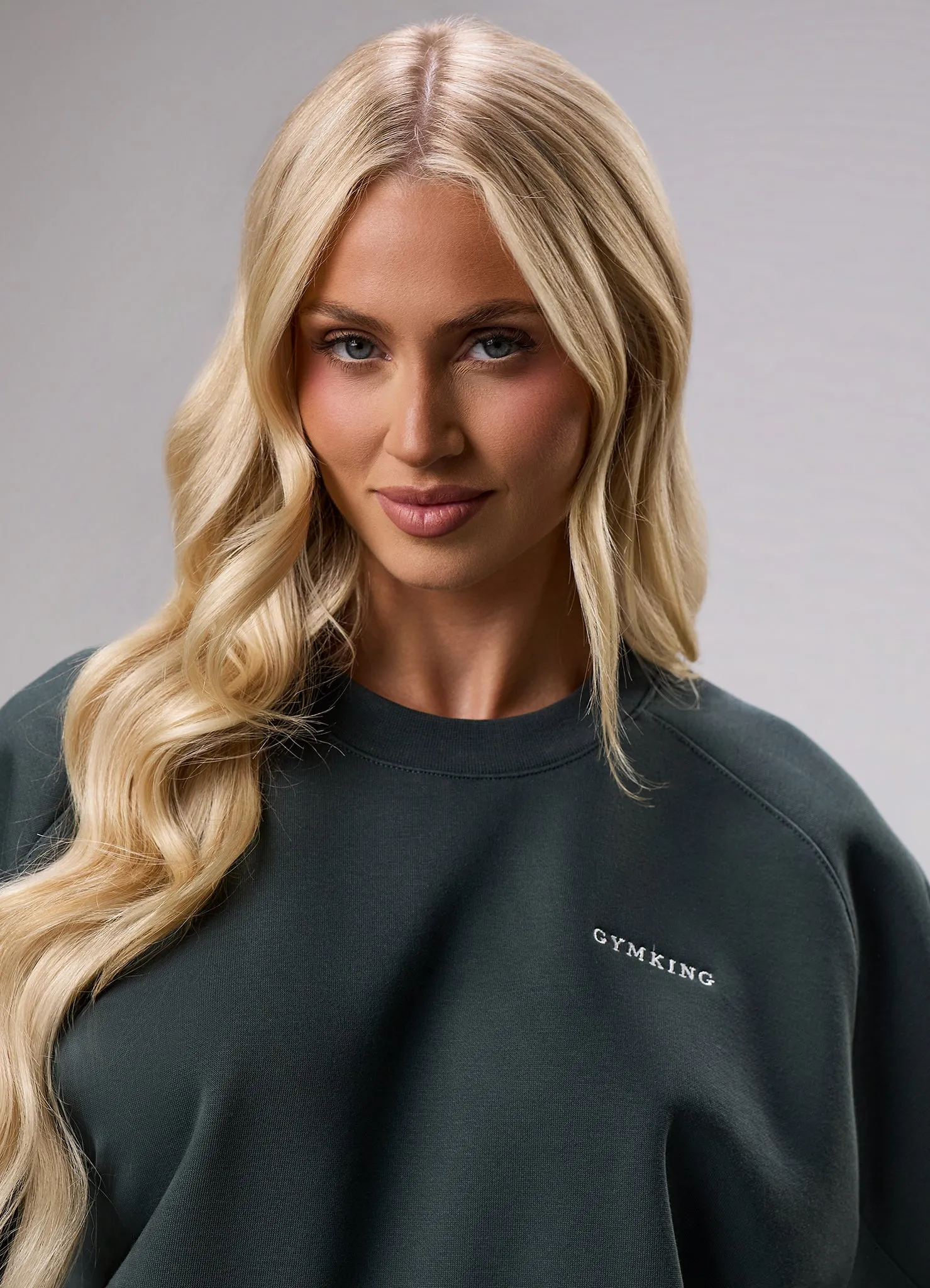 Gym King 365 Raglan Sleeve Crew Tracksuit - Green Smoke sold by The Gym King product image thumbnail 5