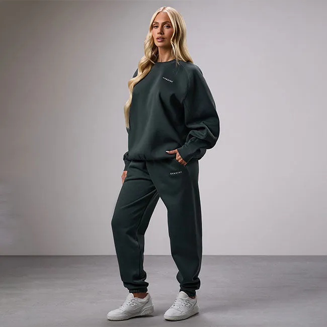 Gym King 365 Raglan Sleeve Crew Tracksuit - Green Smoke sold by The Gym King product image thumbnail 2