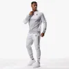 Gym King Minefield Crew Tracksuit - Snow Marl sold by The Gym King