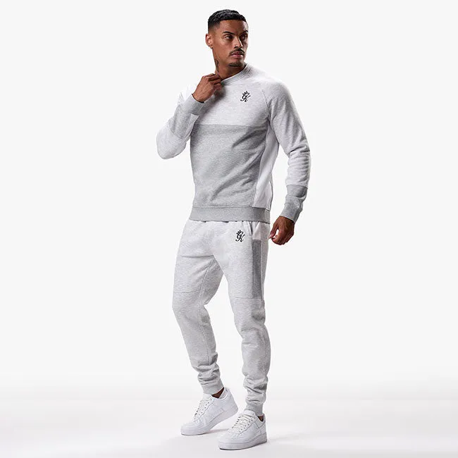 Gym King Minefield Crew Tracksuit - Snow Marl sold by The Gym King product image thumbnail 2