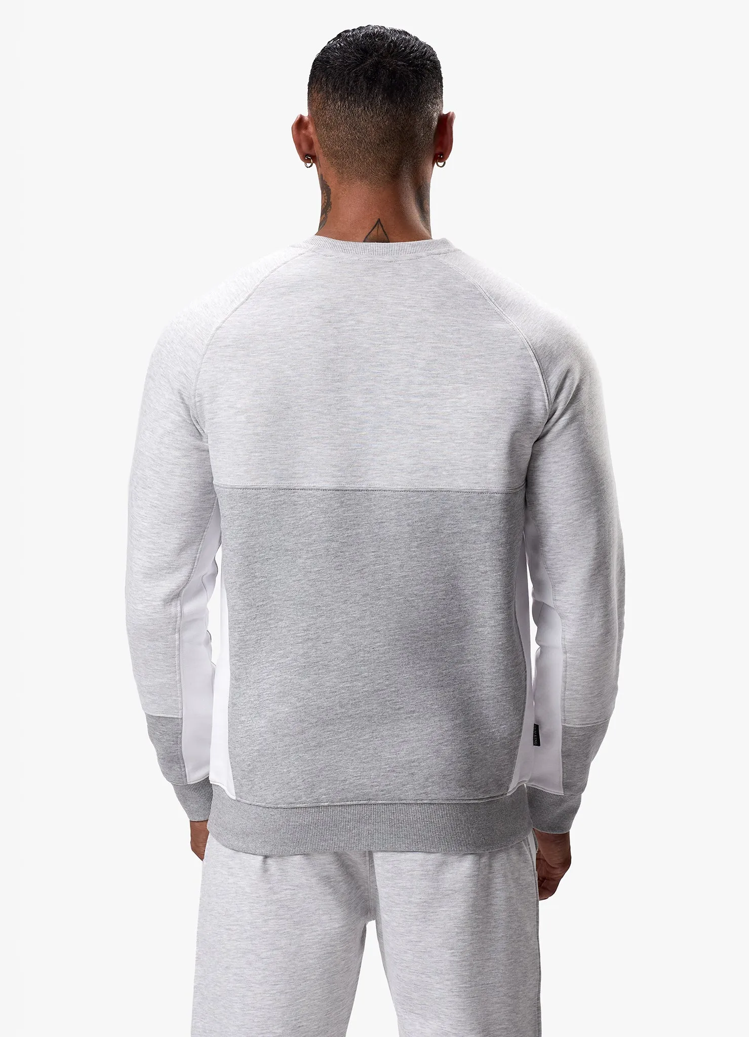 Gym King Minefield Crew Tracksuit - Snow Marl sold by The Gym King product image thumbnail 5