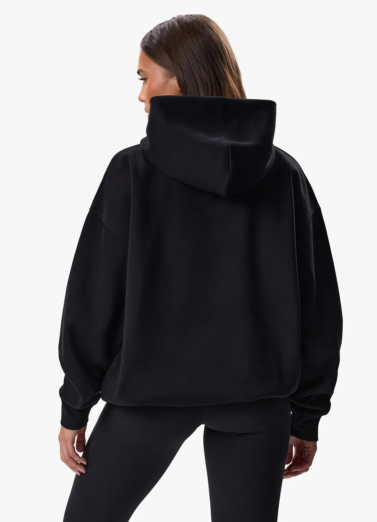 Gym King Luxe Fleece Hood - Black sold by The Gym King product image thumbnail 3
