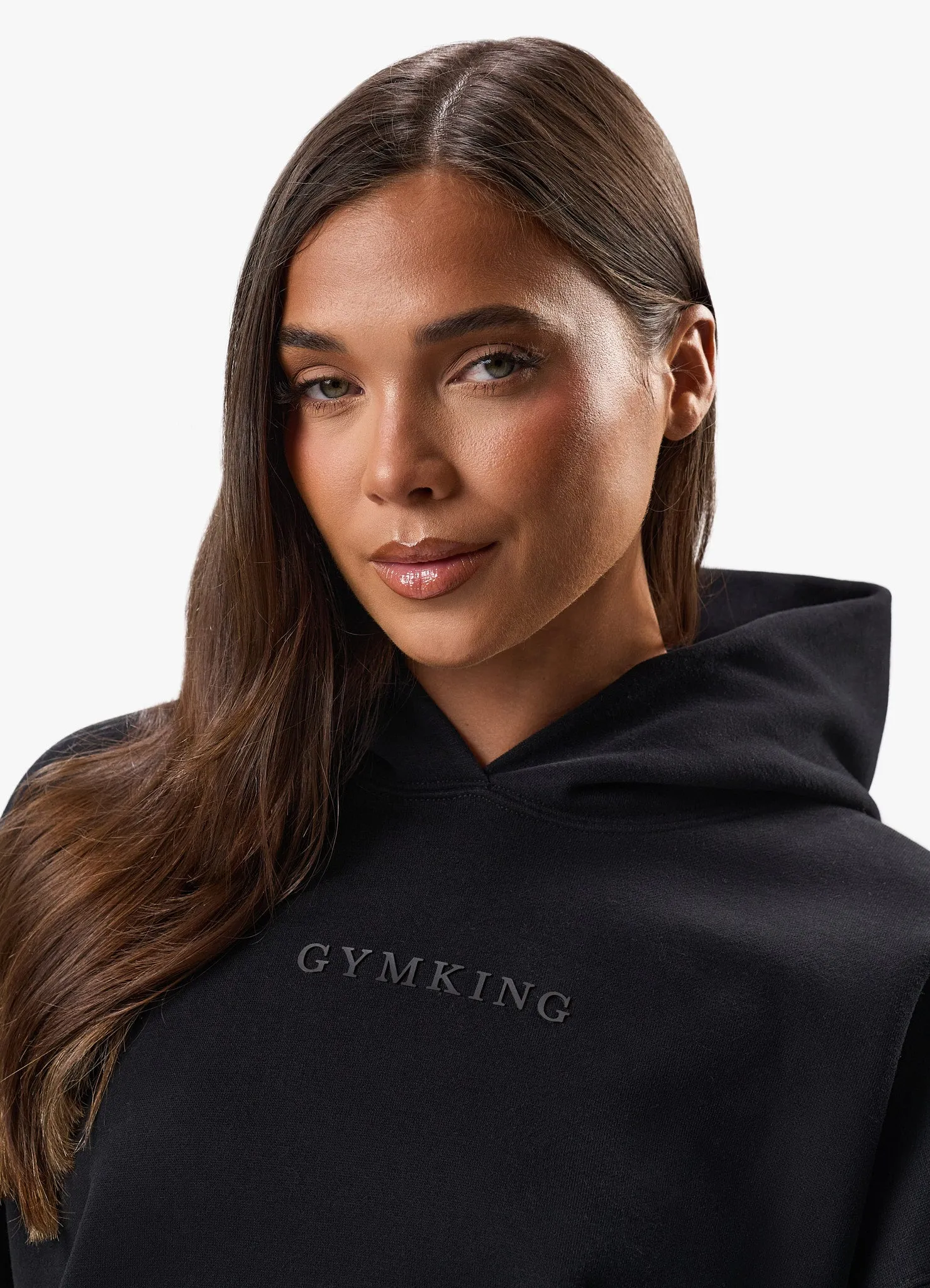 Gym King Luxe Fleece Hood - Black sold by The Gym King product image thumbnail 5