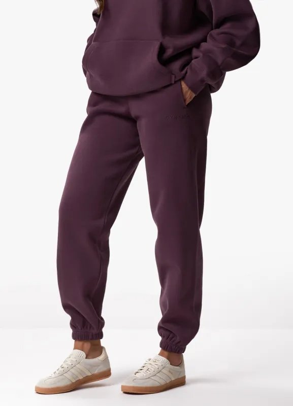 Gym King Luxe Jogger - Deep Plum sold by The Gym King