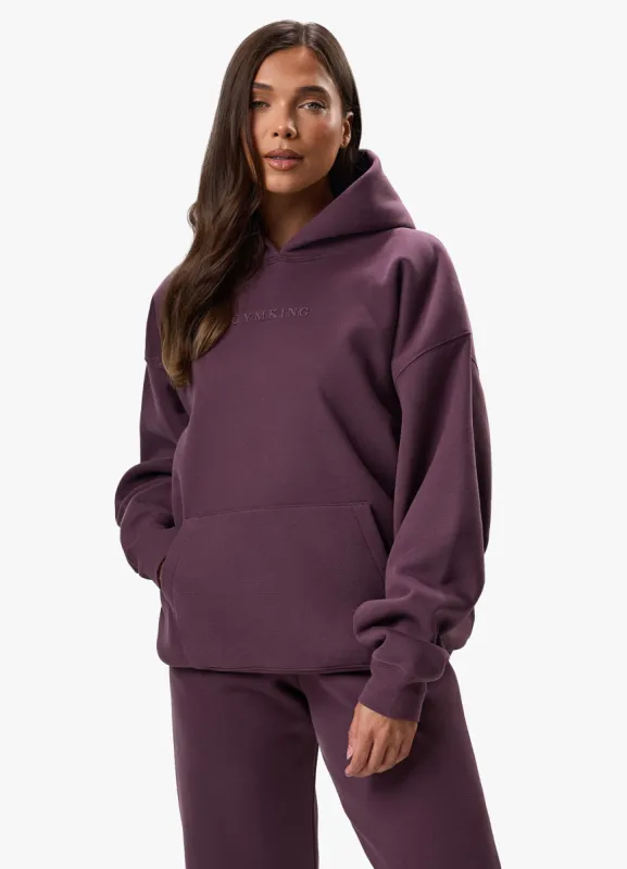 Gym King Luxe Hood - Deep Plum sold by The Gym King