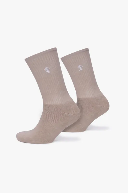 Gym King Core Socks (2pk) - Neutral sold by The Gym King