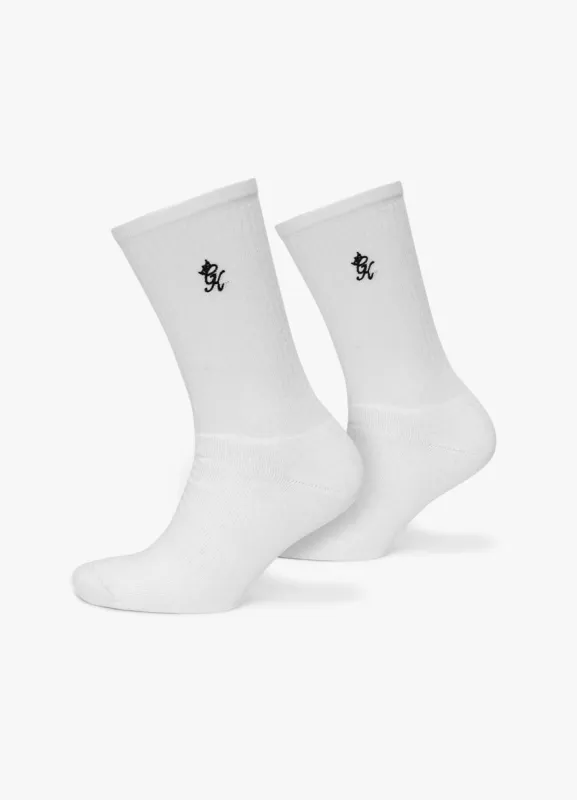 Gym King Core Socks (2pk) - White sold by The Gym King