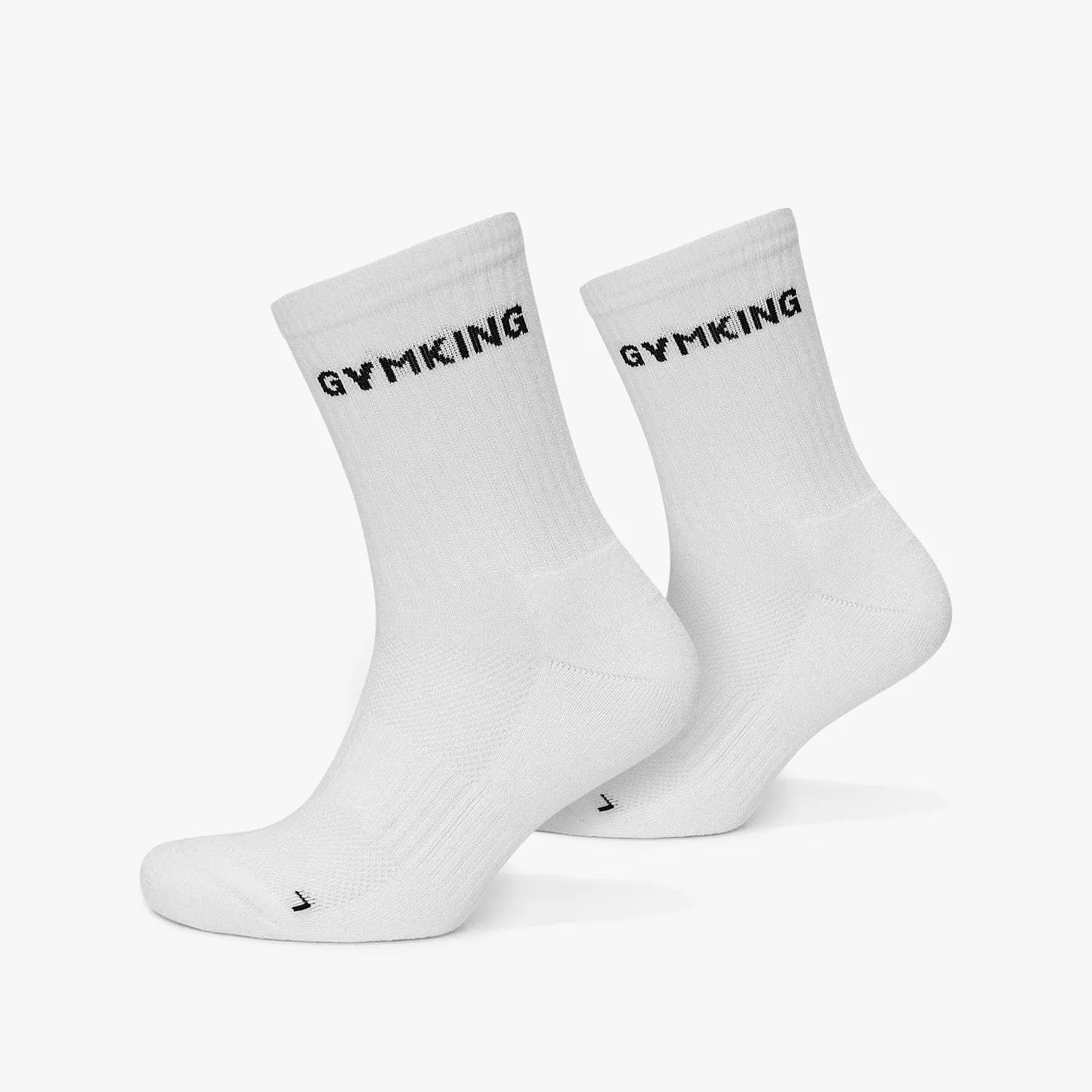 Gym King Linear Crew Sock (2pk) - White sold by The Gym King product image thumbnail 2