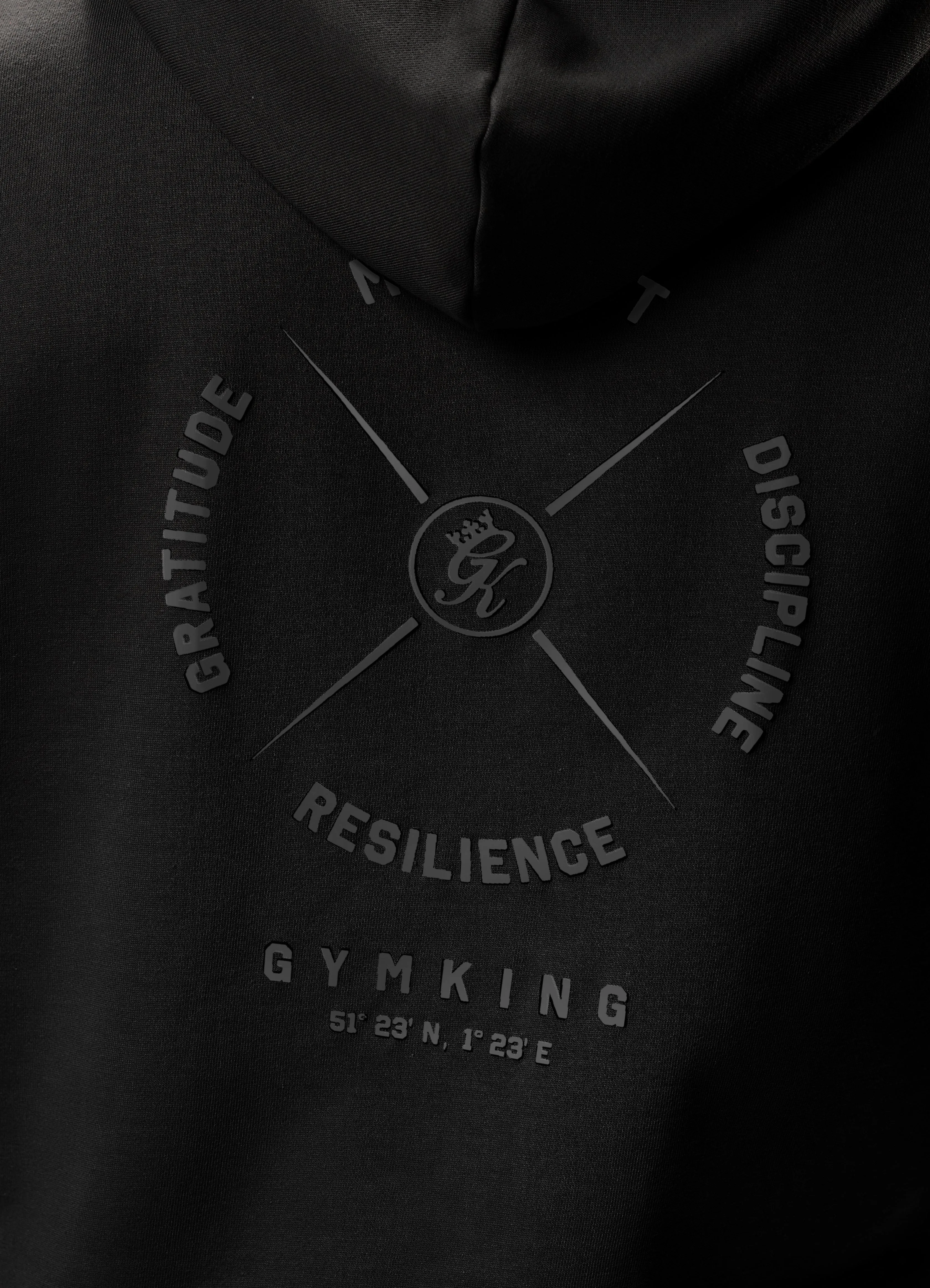 Gym King Compass Hood Tracksuit - Black sold by The Gym King product image thumbnail 5