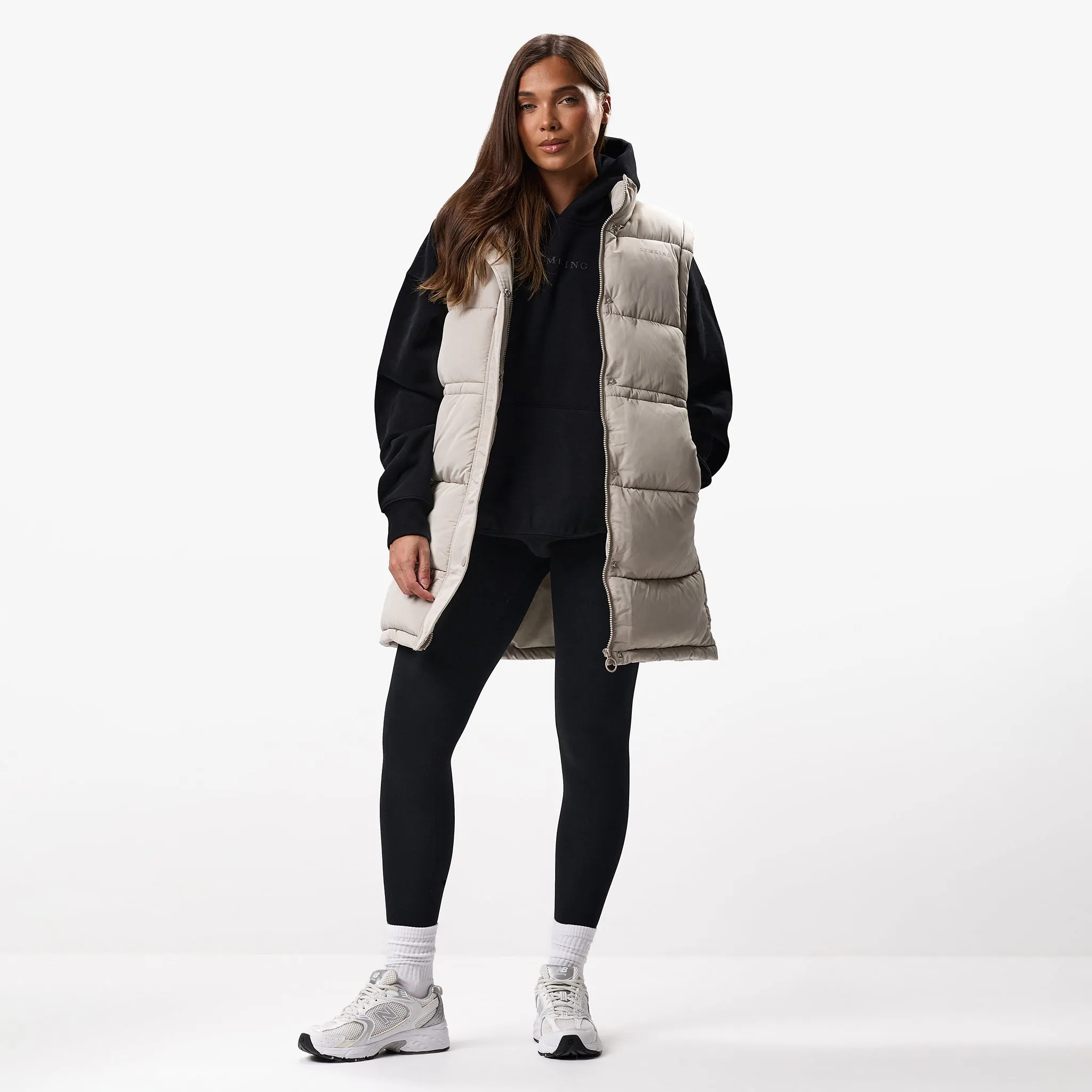 Gym King Longline Gilet - Champagne sold by The Gym King product image thumbnail 2