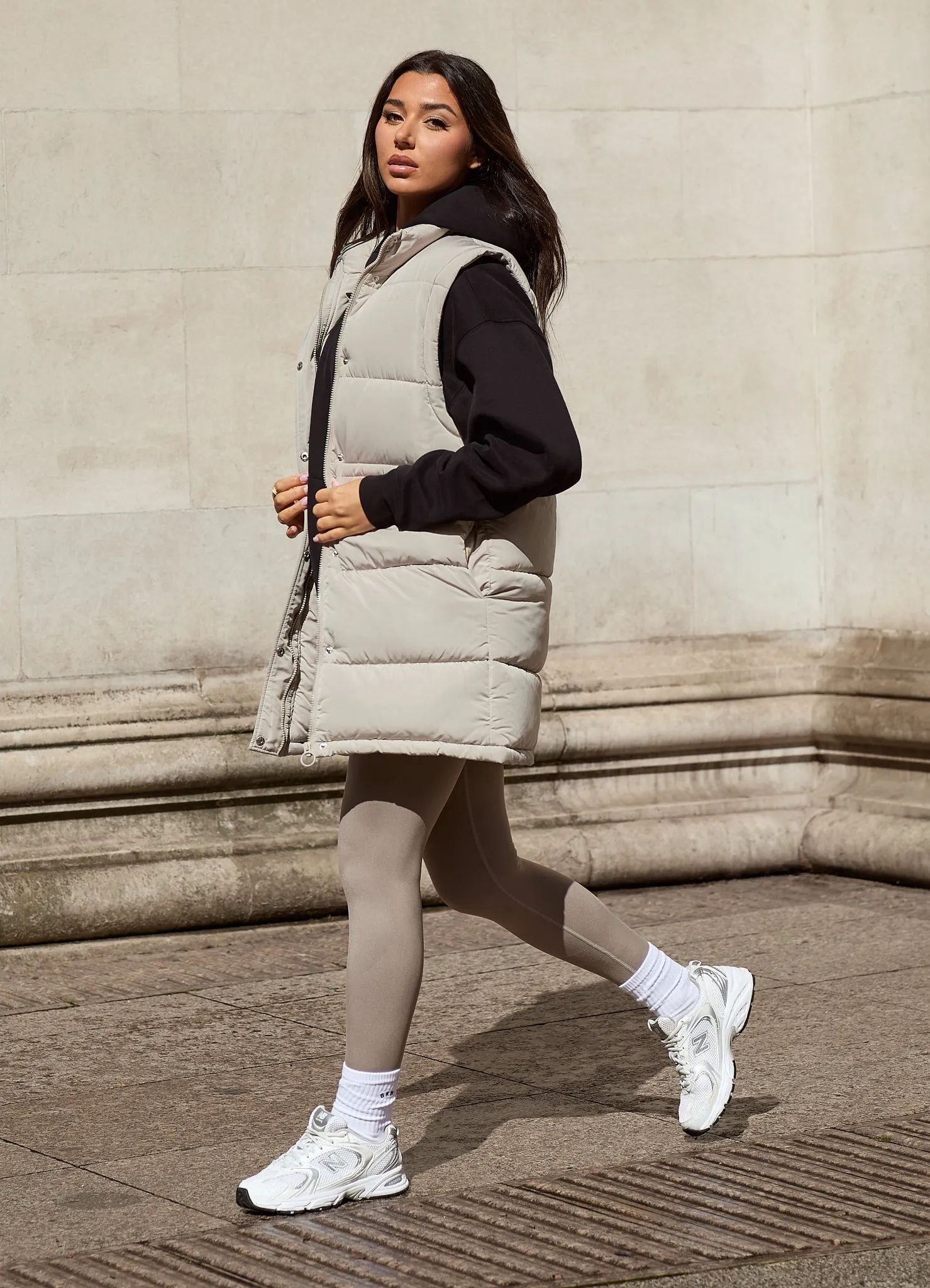 Gym King Longline Gilet - Champagne sold by The Gym King product image thumbnail 3