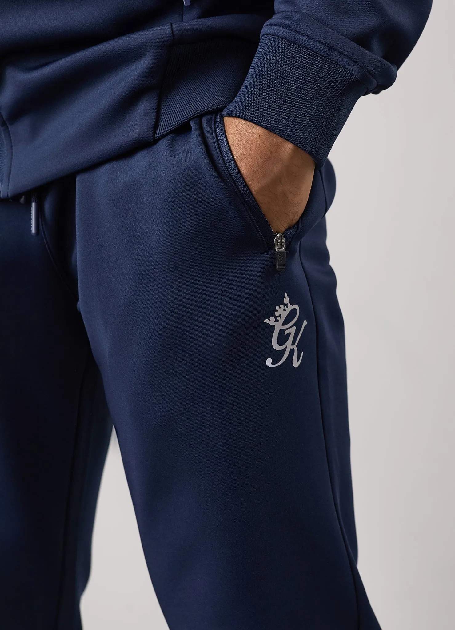 Gym King Poly Tracksuit Bottom - Navy sold by The Gym King product image thumbnail 4