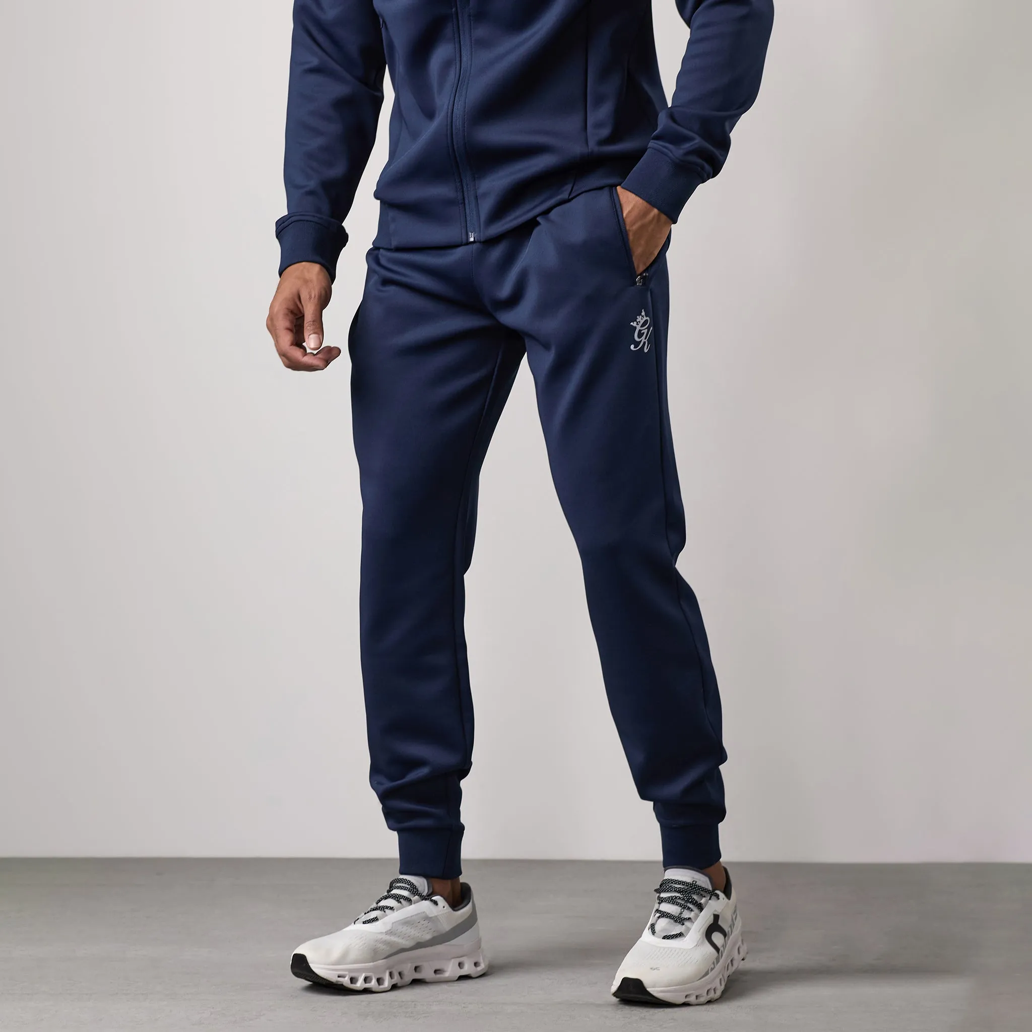 Gym King Poly Tracksuit Bottom - Navy sold by The Gym King product image thumbnail 2