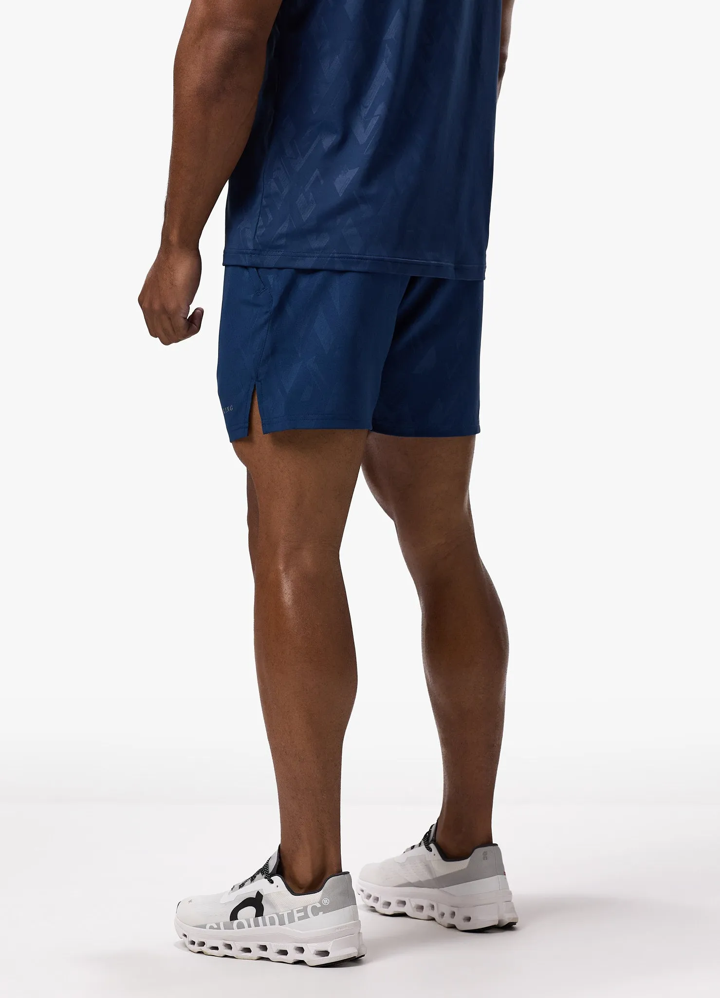 Gym King Debossed Peak Short - Deep Cobalt sold by The Gym King product image thumbnail 4