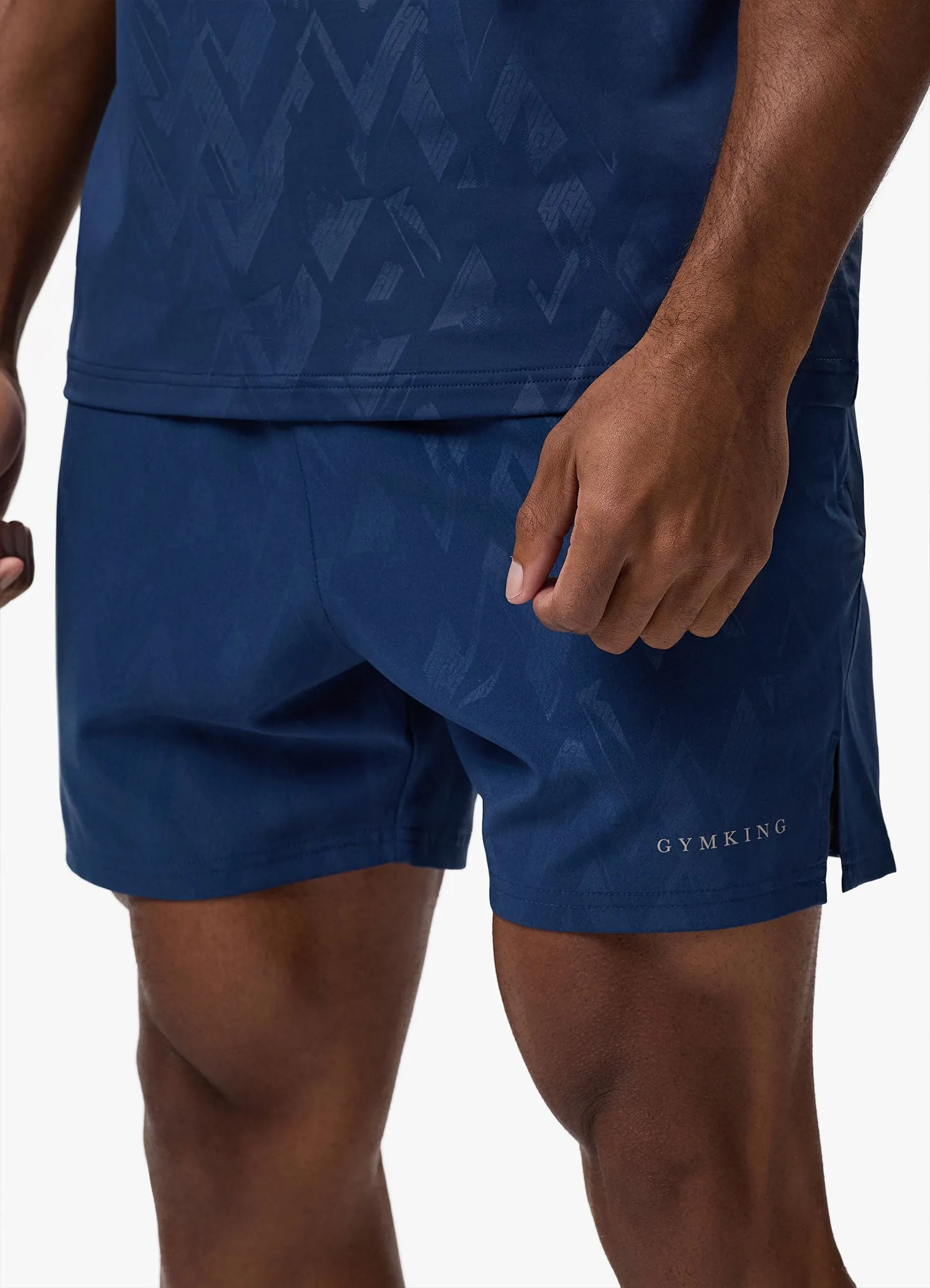 Gym King Debossed Peak Short - Deep Cobalt sold by The Gym King product image thumbnail 3