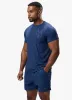 Gym King Debossed Peak Tee - Deep Cobalt sold by The Gym King