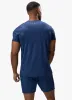 Gym King Debossed Peak Tee - Deep Cobalt sold by The Gym King