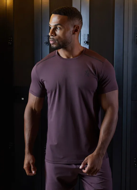 Gym King Flex Tee - Deep Plum sold by The Gym King