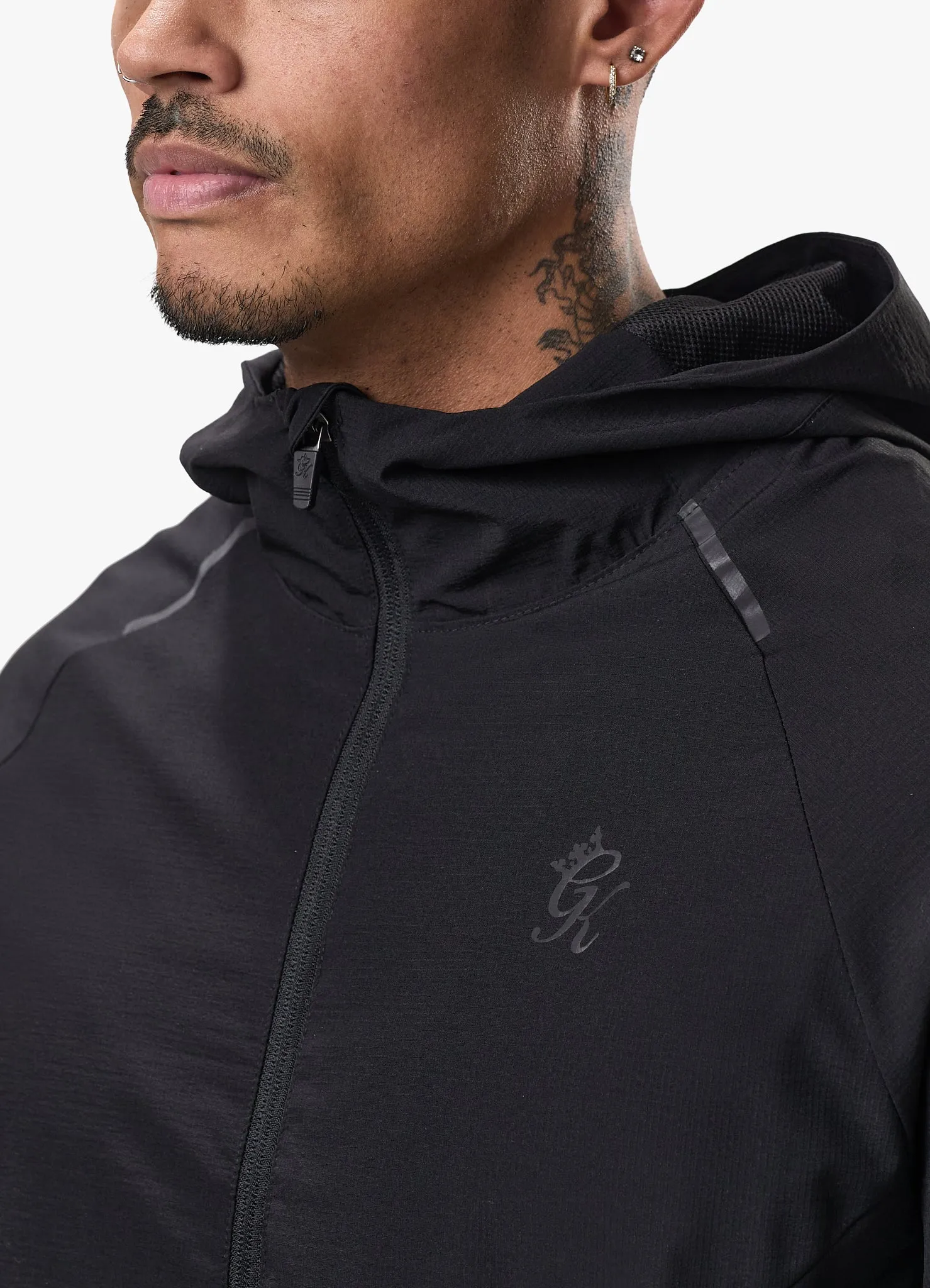 Gym King Elite Ripstop Tracksuit Top - Black sold by The Gym King product image thumbnail 4