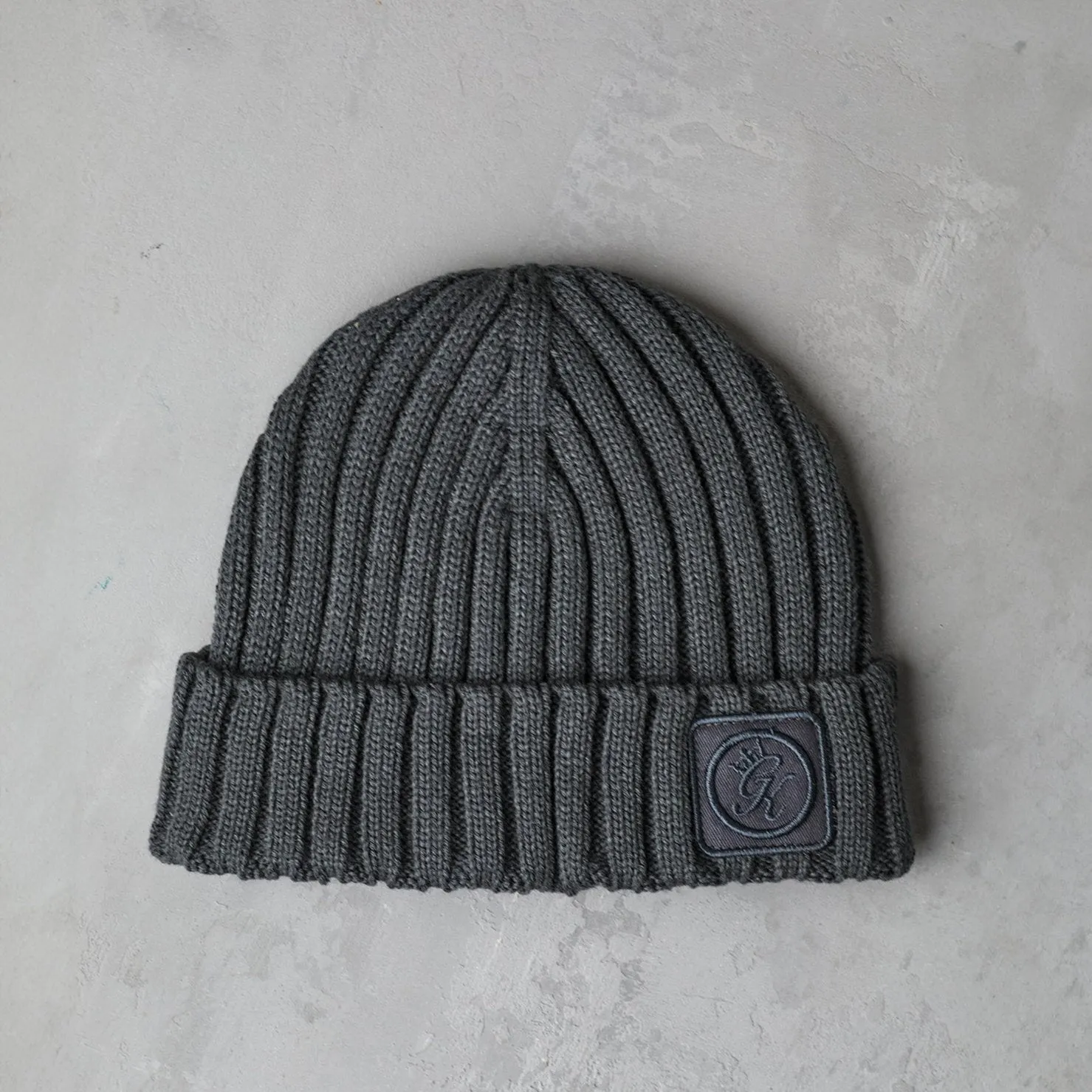 Gym King Rib Knit Beanie - Grey sold by The Gym King product image thumbnail 2
