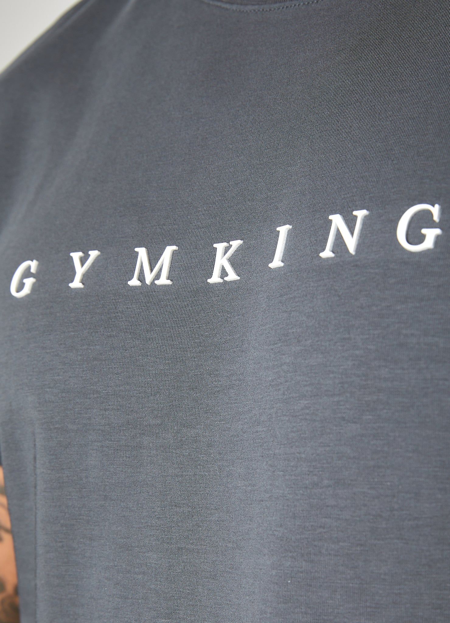 Gym King Linear Print Tee - Graphite sold by The Gym King product image thumbnail 3