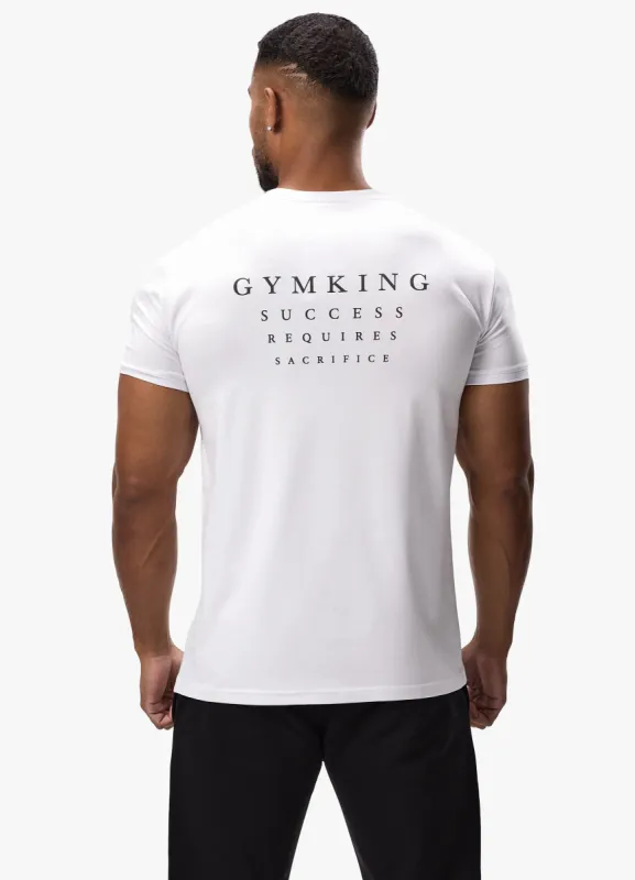 Gym King Sacrifice Tee - White sold by The Gym King