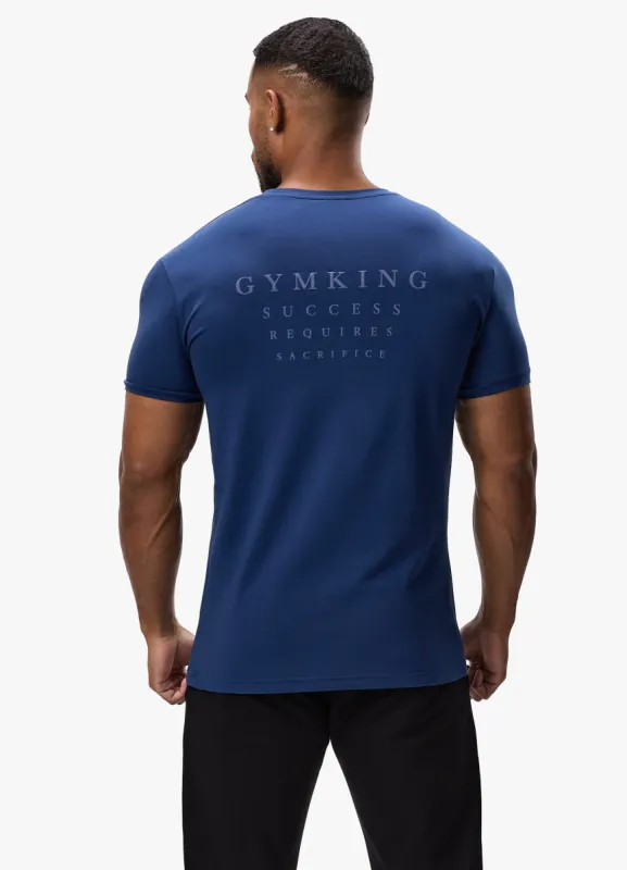 Gym King Sacrifice Tee - Deep Cobalt sold by The Gym King