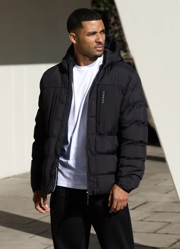 Gym King Synergy Puffer Jacket - Black sold by The Gym King