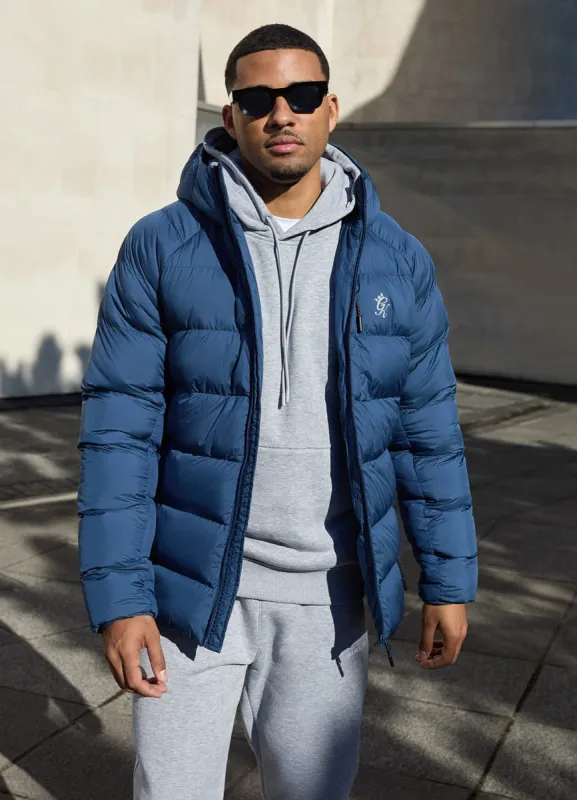 Gym King Limit Puffer Jacket - Navy sold by The Gym King