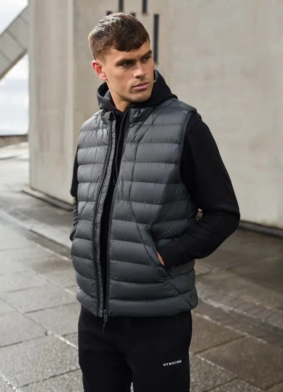 Gym King Limit Gilet - Grey sold by The Gym King