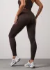 Gym King Formation Rib Legging - Cocoa sold by The Gym King