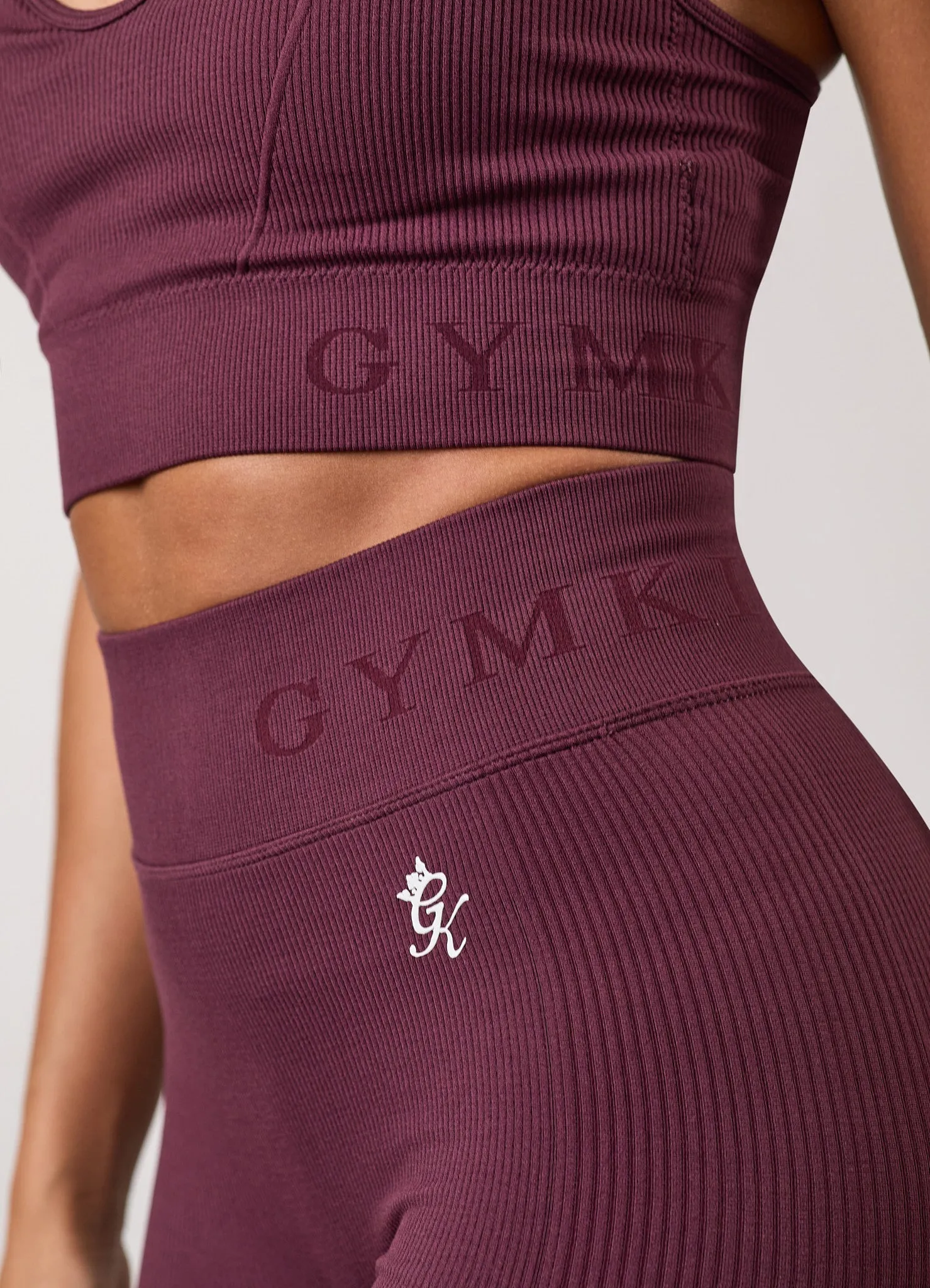 Gym King Formation Rib Legging - Fig sold by The Gym King product image thumbnail 5