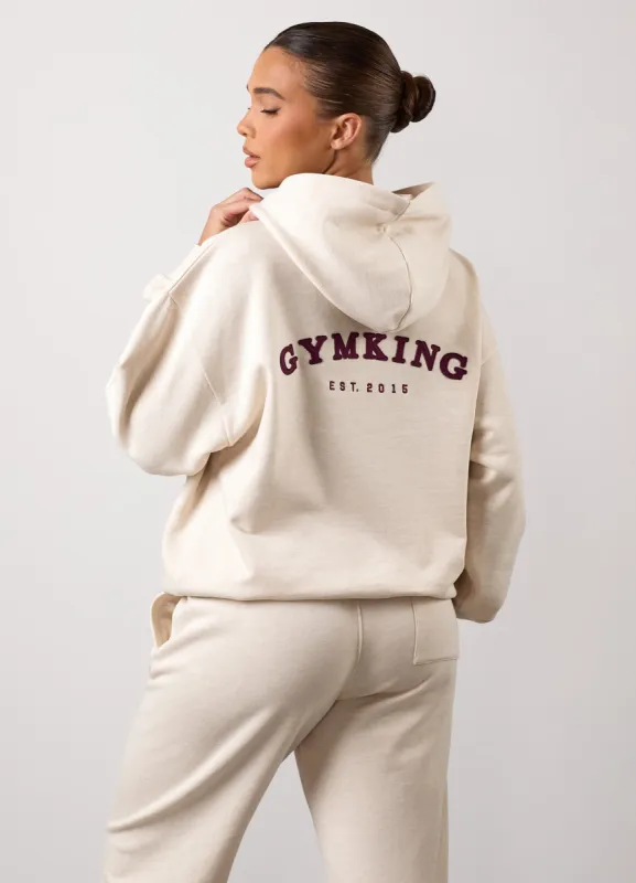 Gym King Compose Oversized Hood - Butterscotch Marl sold by The Gym King