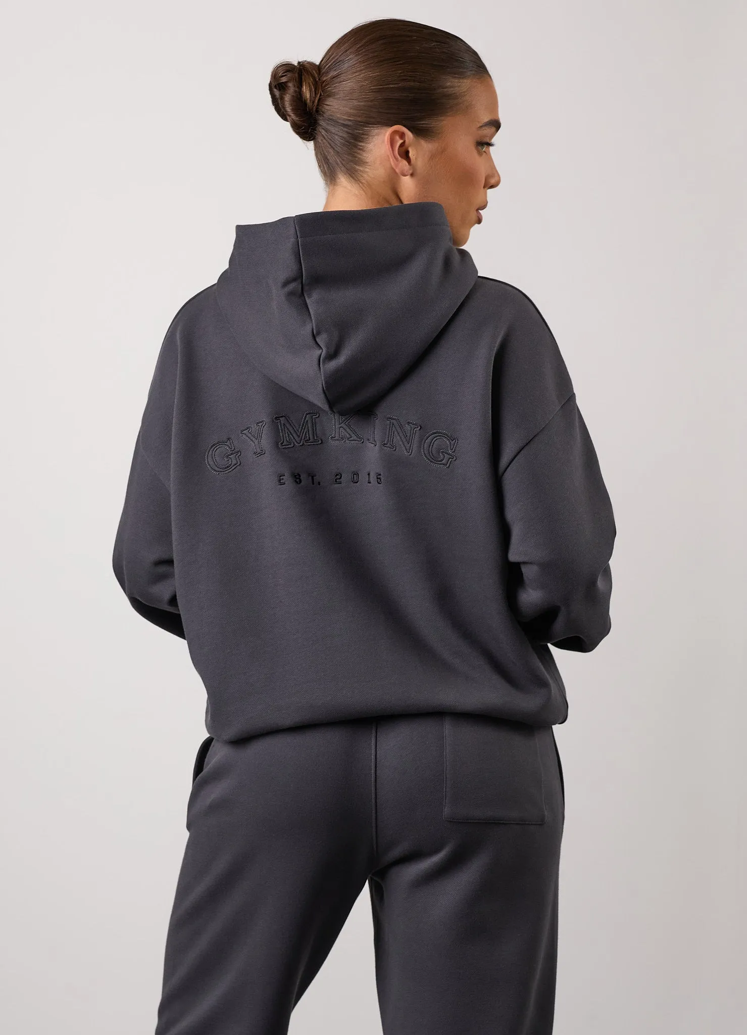Gym King Compose Oversized Hood - Dark Pewter sold by The Gym King product image thumbnail 3