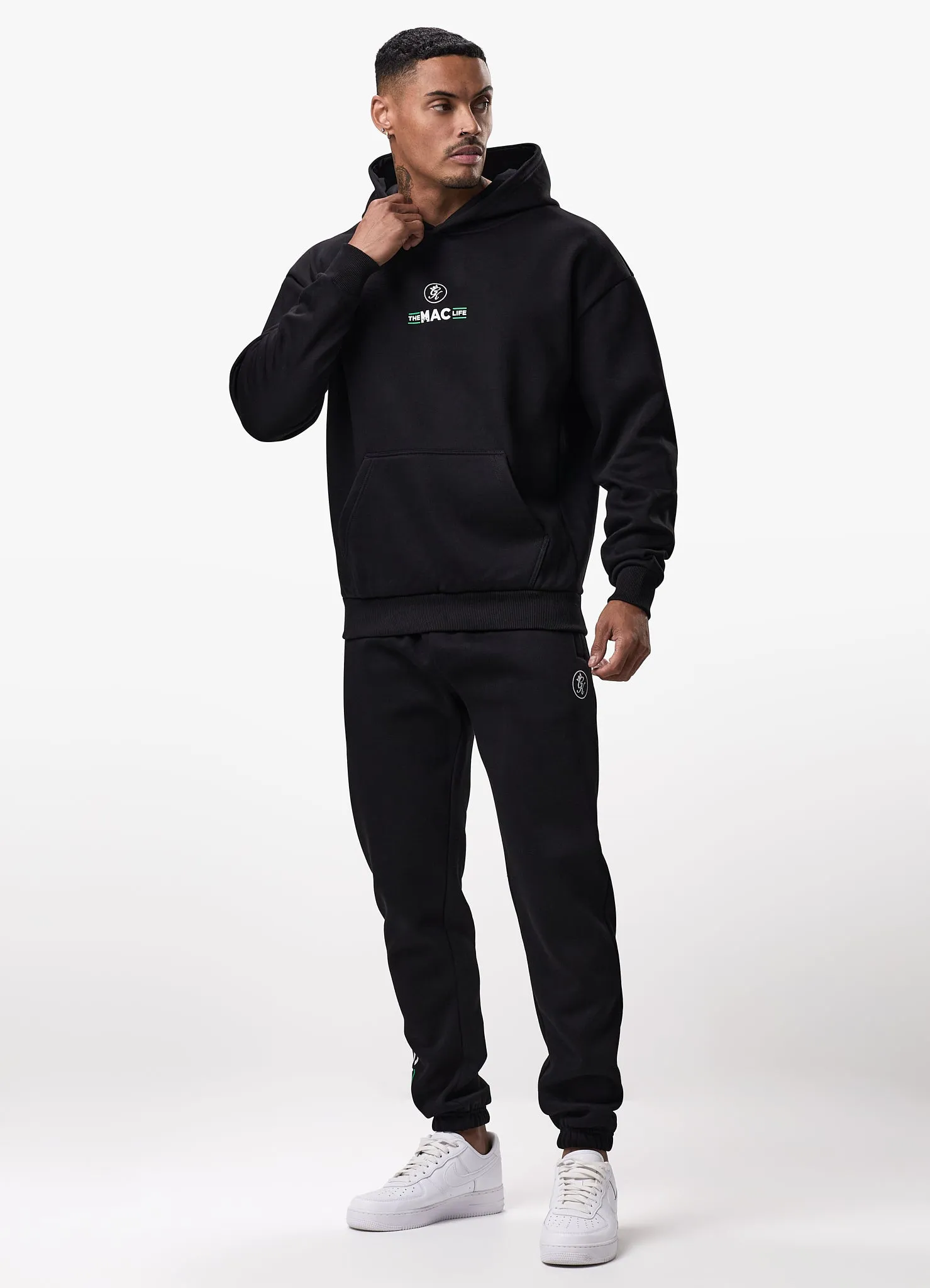 Gym King TML Fleece Tracksuit - Black sold by The Gym King