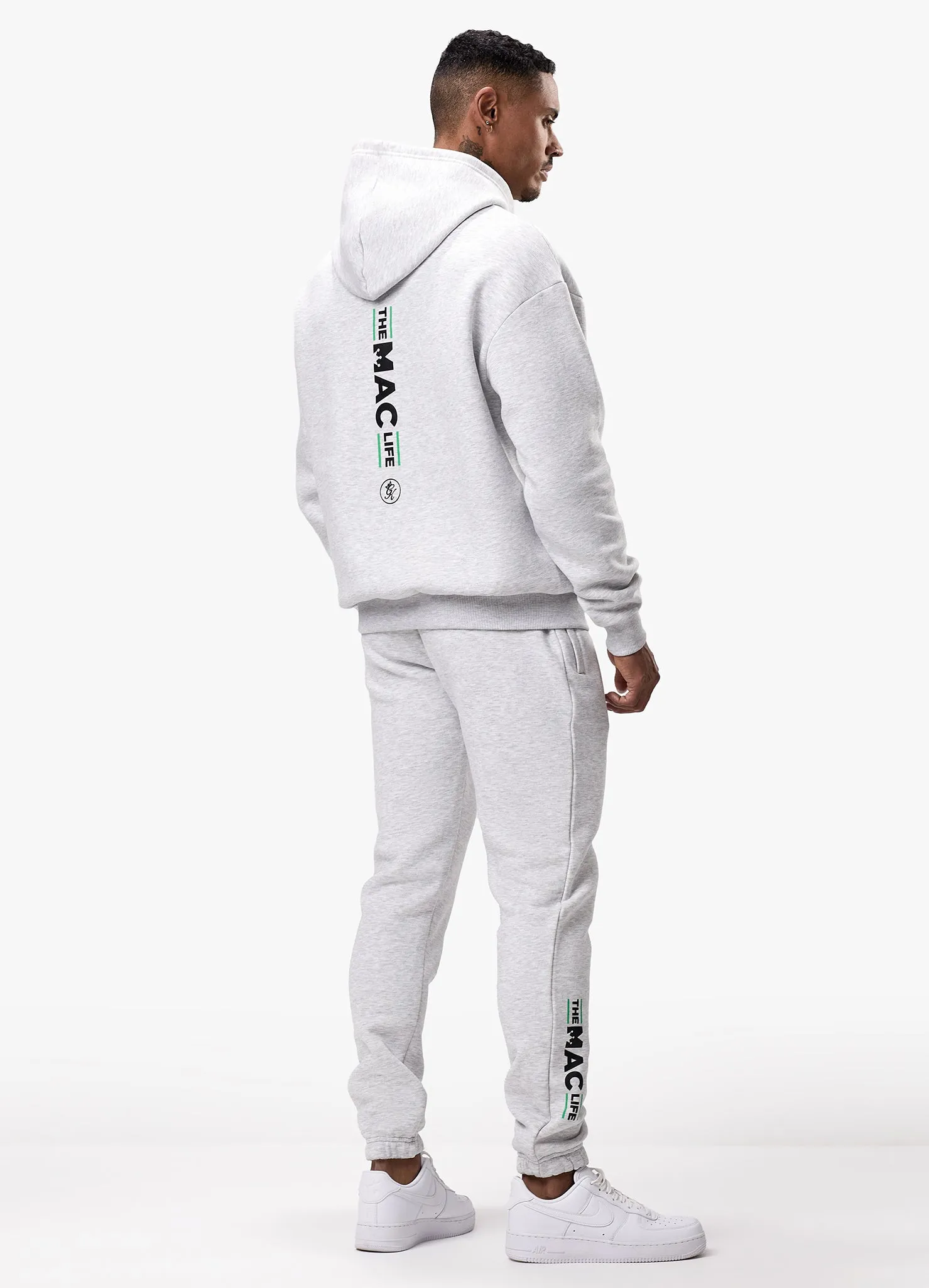 Gym King TML Fleece Tracksuit - Snow Marl sold by The Gym King