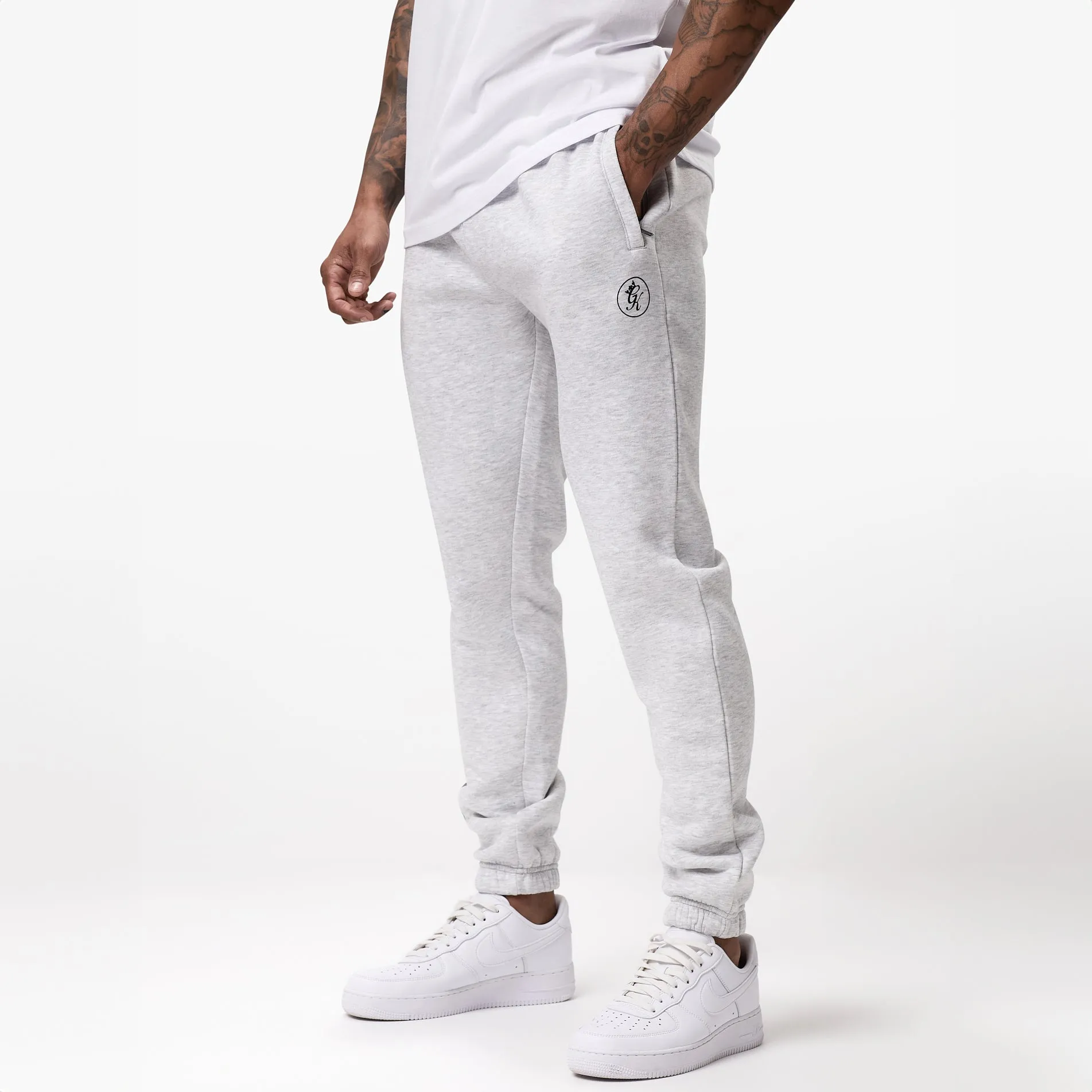 Gym King TML Fleece Jogger - Snow Marl sold by The Gym King product image thumbnail 2