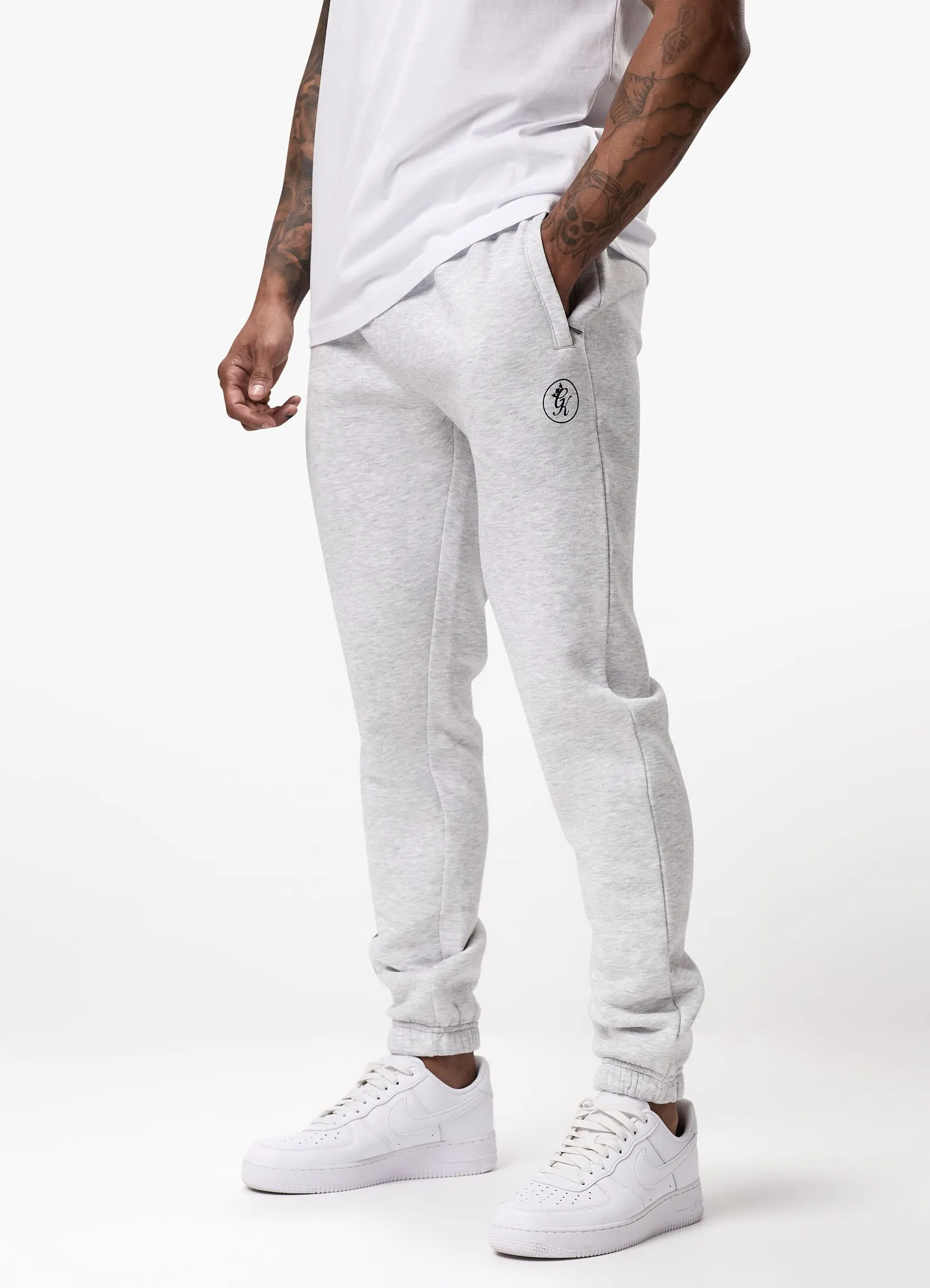 Gym King TML Fleece Jogger - Snow Marl sold by The Gym King