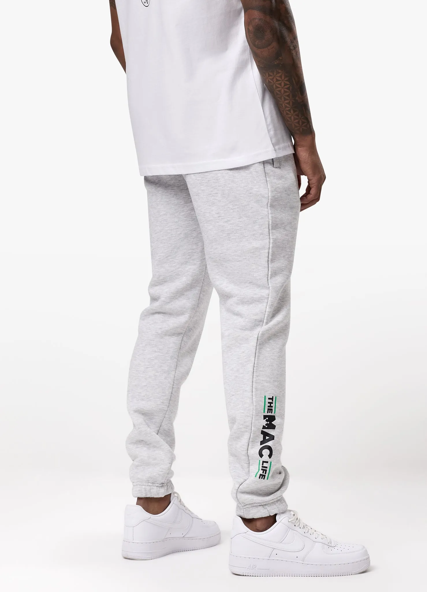 Gym King TML Fleece Jogger - Snow Marl sold by The Gym King product image thumbnail 3