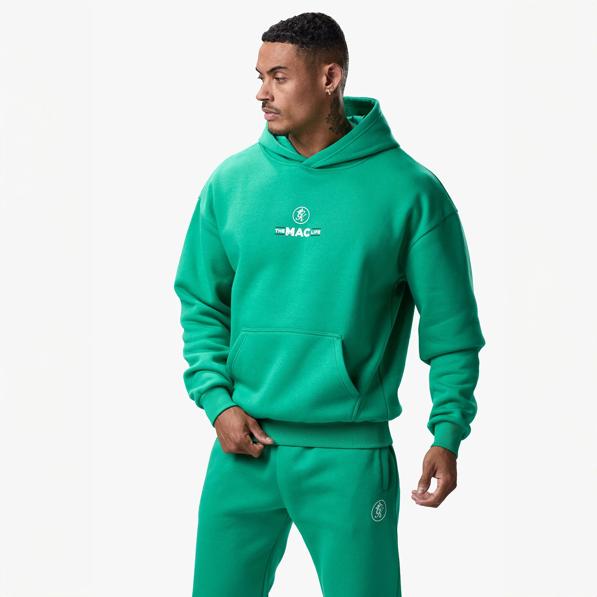 Gym King TML Fleece Hoodie - Shamrock Green sold by The Gym King product image thumbnail 2