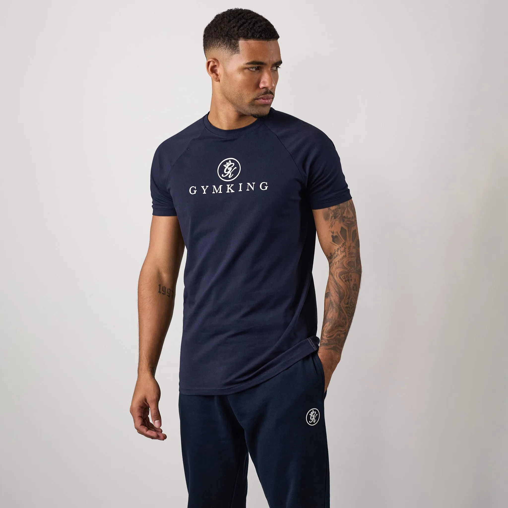 Gym King Pro Jersey Tee - Navy sold by The Gym King product image thumbnail 2