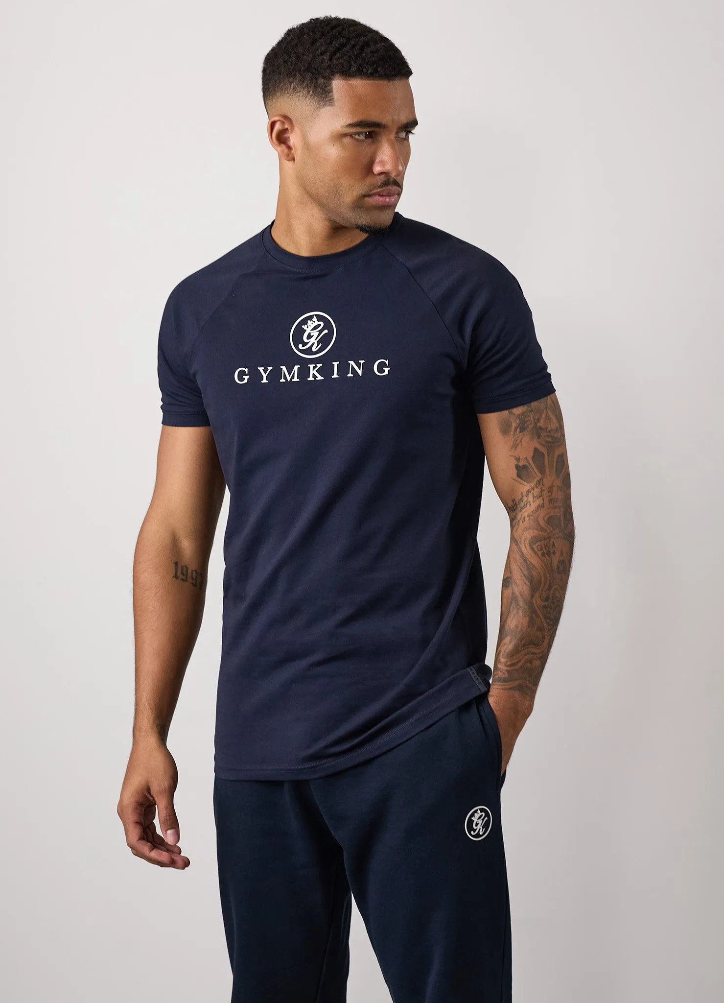 Gym King Pro Jersey Tee - Navy sold by The Gym King