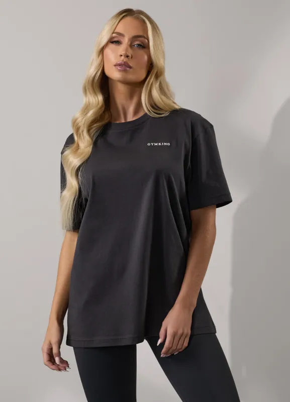 Gym King 365 Boyfriend Tee - Dark Pewter sold by The Gym King